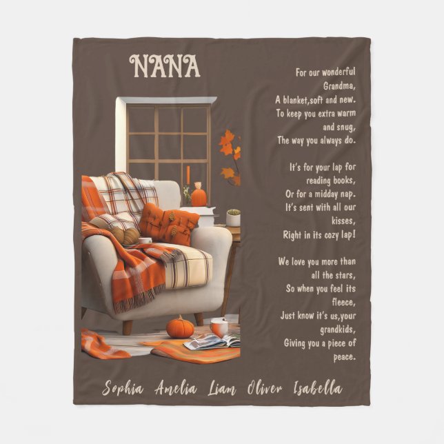 Memories woven in warmth fleece blanket (Front)