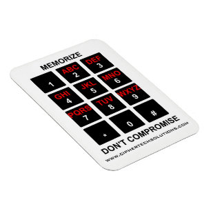 Memorise Don't Compromise Magnet
