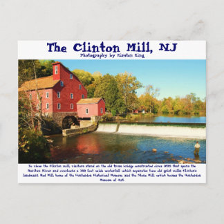 memory 1 135, The Clinton Mill, NJ, Photography... Postcard