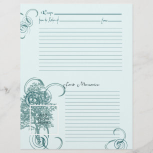 Memory and Recipe Page