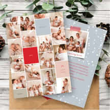 Memory Blocks Minimalist 18 Photo Modern Holiday