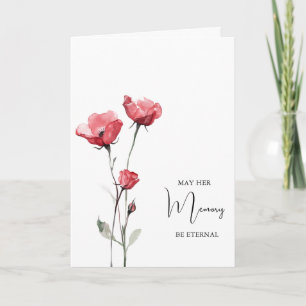 Memory Eternal Orthodox Christian Sympathy Card