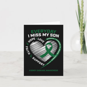 Memory Gifts Miss My Son Kidney Disease Awareness Card