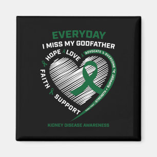 Memory Gifts Women Godfather Kidney Disease Awaren Magnet