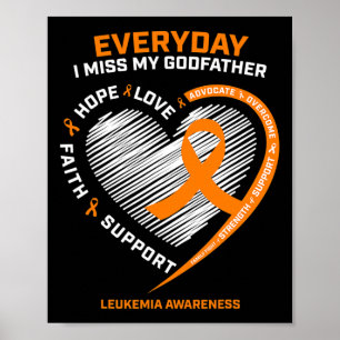 Memory In Remembrance Of Godfather Leukaemia Aware Poster
