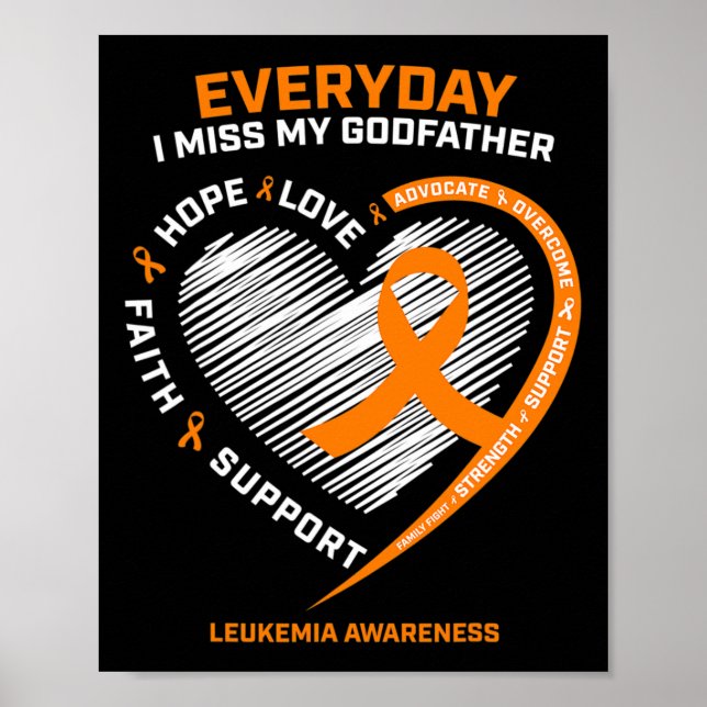 Memory In Remembrance Of Godfather Leukaemia Aware Poster (Front)