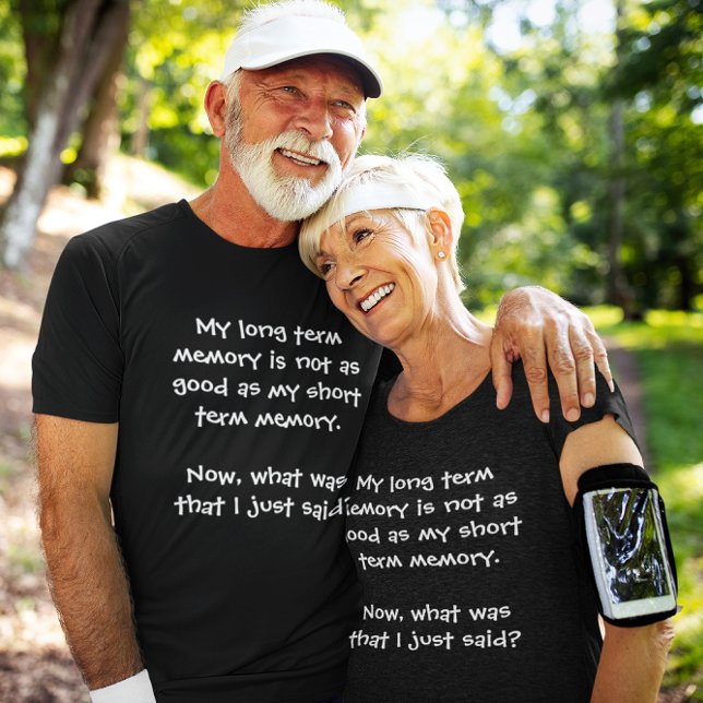 Memory Lapse Dark Unisex T-Shirt (Memory Lapse Dark Unisex T-Shirt elderly couple)