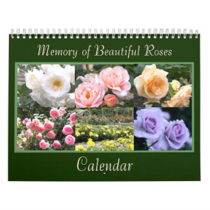 Memory of Beautiful Roses Calendar カレンダー
