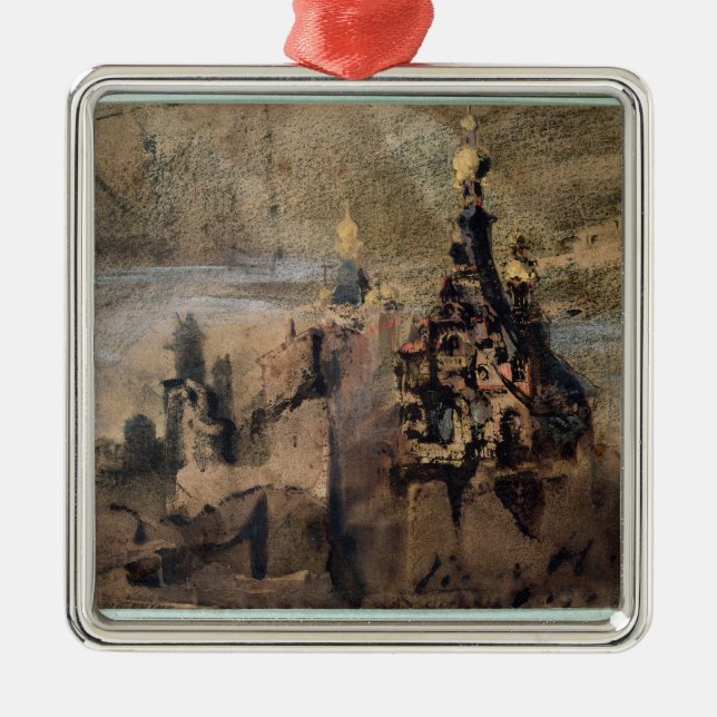 Memory of Spain, 1850 Metal Ornament (Front)