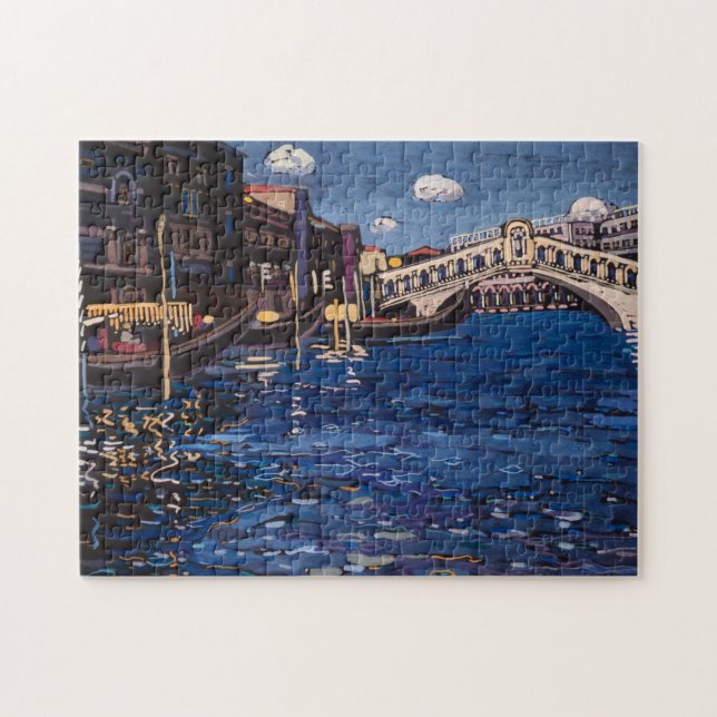 Memory of Venice, Rialto Bridge, 1904 by Kandinsky Jigsaw Puzzle (Horizontal)