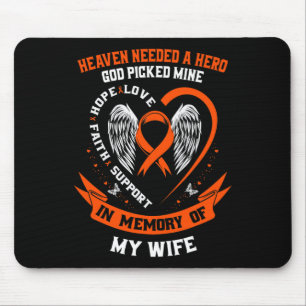 Memory Of Wife Leukaemia Awareness Memorial Gifts Mouse Pad