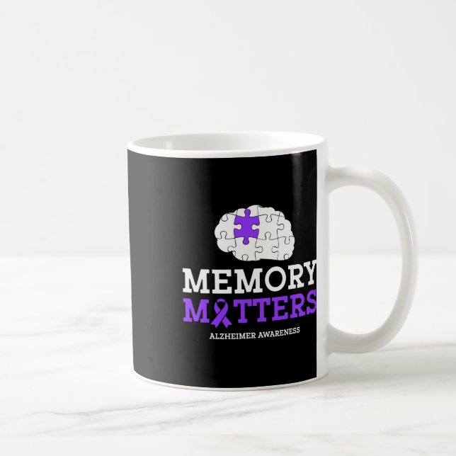 Memory Problems Heimer Purple Ribbon Heimerheimer  Coffee Mug (Right)