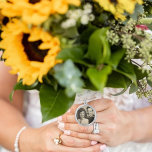 Memory Remembrance Bouquet Charm Wedding  Silver Plated Necklace<br><div class="desc">Honour cherished memories on your wedding day with a Custom Wedding Bouquet Sentimental Memorial Photo Silver Plated Necklace. This beautiful necklace features a delicate silver -plated pendant that can be personalised with a photo of a loved one, ensuring they are close to your heart as you walk down the aisle....</div>