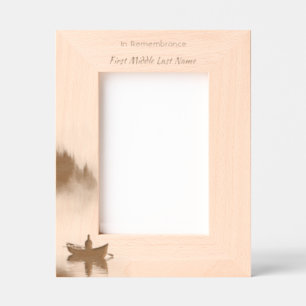 Memory Remembrance Keepsake Wilderness Lake Canoe Etched Frames