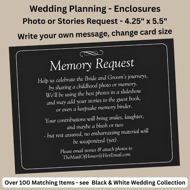 Memory Request Enclosure - Black White Infinity  (Creator Uploaded)