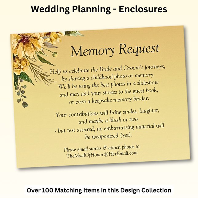 Memory Request -   Golden Yellow Enclosure Card (Creator Uploaded)