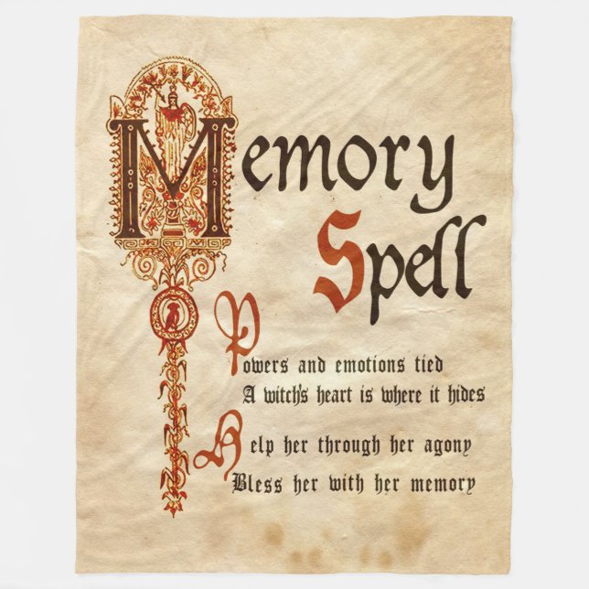 Memory Spell Fleece Blanket (Front)