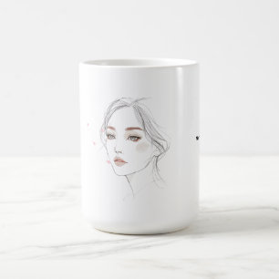 MemoryUs Portrait Mug – Minimal Art Coffee Cup