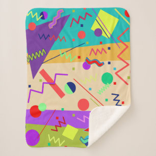 Memphis #56 Beach Party Sherpa Blanket