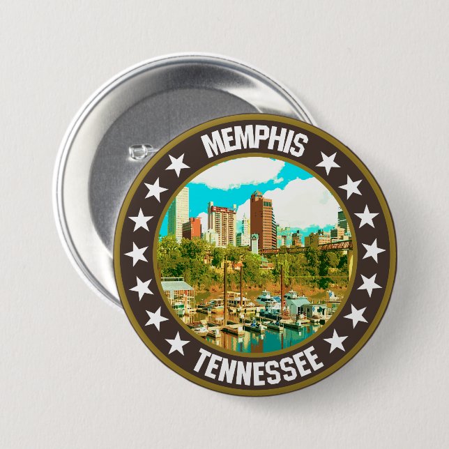 Memphis                                            7.5 cm round badge (Front & Back)