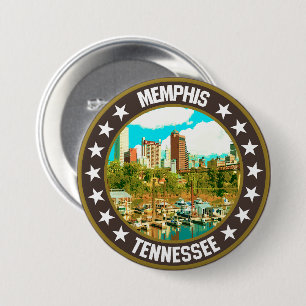 Memphis 7.5 cm round badge