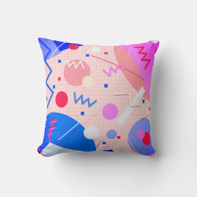 Memphis #82 Sangria Cushion (Front)