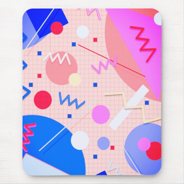 Memphis #82 Sangria Mouse Pad (Front)