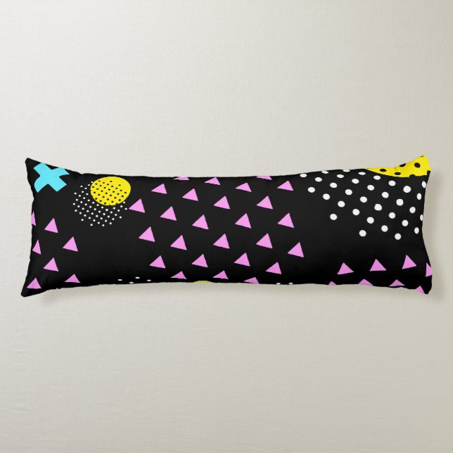 Memphis Abstract Pattern Body Cushion (Front)
