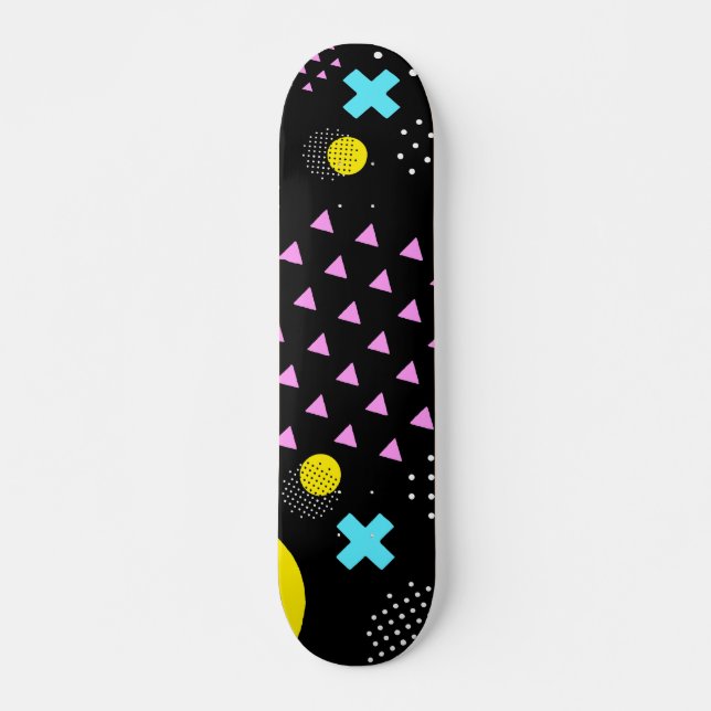 Memphis Abstract Pattern Skateboard (Front)