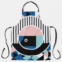 Memphis abstract poster design. Face geometric mak