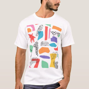Memphis Art: Grunge Surface Design T-Shirt