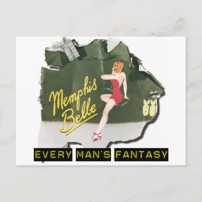 Memphis Belle Pin Up Postcard (Front)