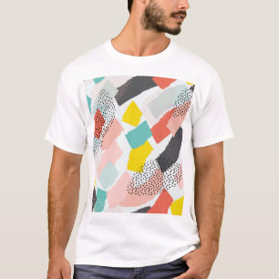 Memphis brush strokes: vintage pattern. T-Shirt