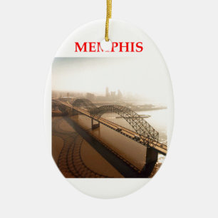 memphis ceramic ornament