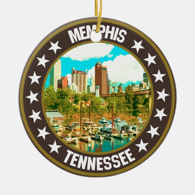Memphis                                            ceramic ornament (Front)