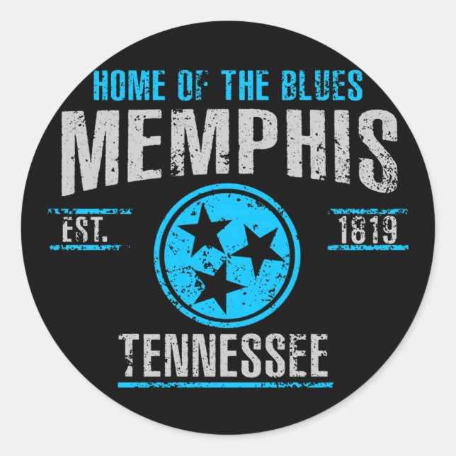 Memphis Classic Round Sticker (Front)