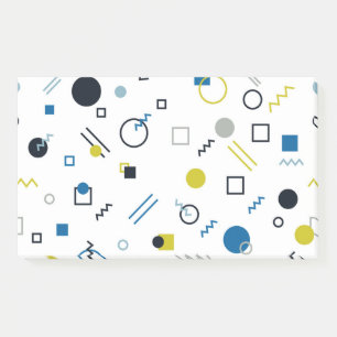 Memphis, cool, trendy, modern geometric art post-it notes