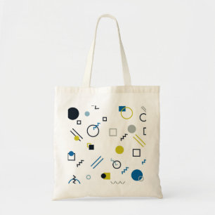 Memphis, cool, trendy, modern geometric art tote bag