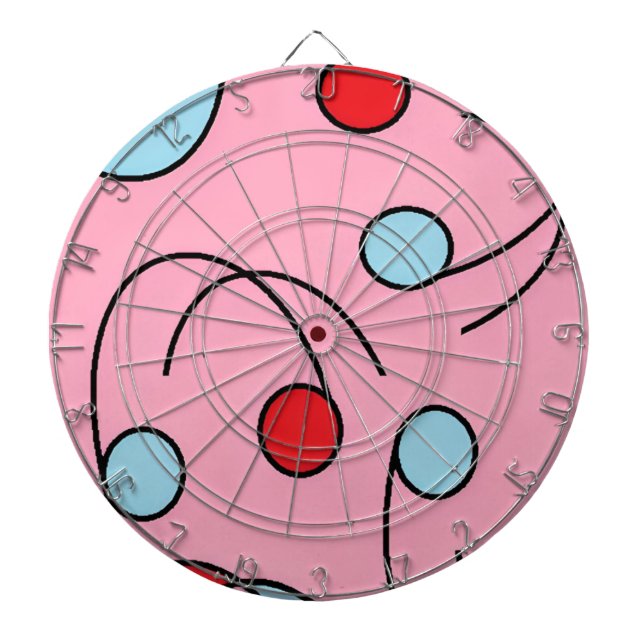 Memphis Design Drupes Dartboard (Front)