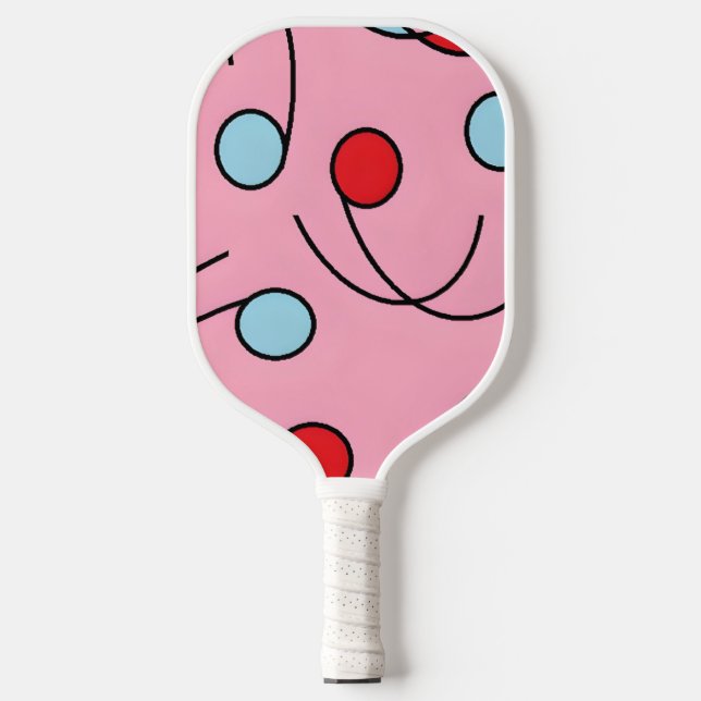 Memphis Design Drupes Pickleball Paddle (Front)