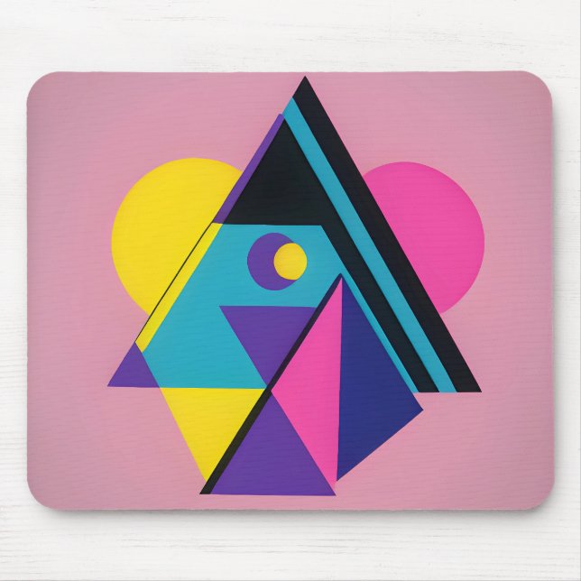 Memphis Design Dwelling Mouse Pad (Front)