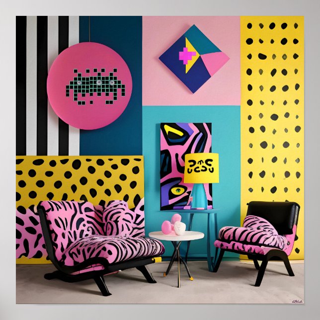 Memphis Design Reception Dream Poster (Front)