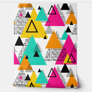 Memphis eighties pattern wallpaper