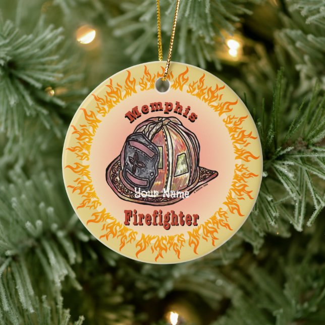 Memphis Firefighter  ornament  (Tree)