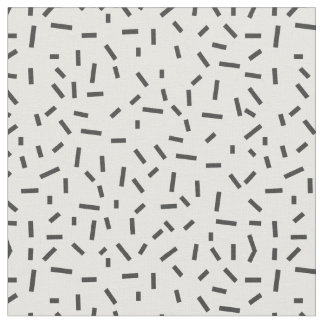 Memphis Geometric Minimal Black Abstract Style Fabric
