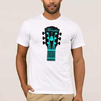 Memphis Guitar Aqua T-Shirt