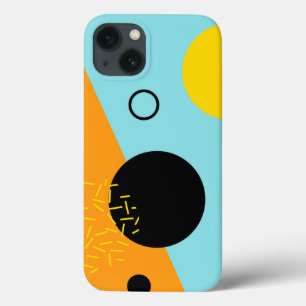 Memphis, hipster, trendy, cool illustration art iPhone 13 case