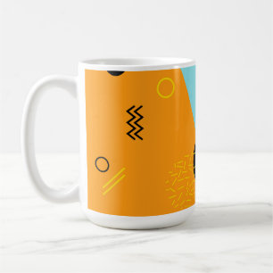 Memphis, hipster, trendy, cool illustration art coffee mug