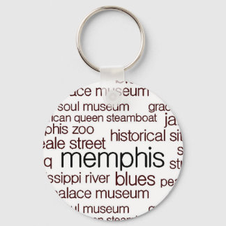 Memphis in Brown Key Ring