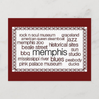 Memphis in Brown Postcard